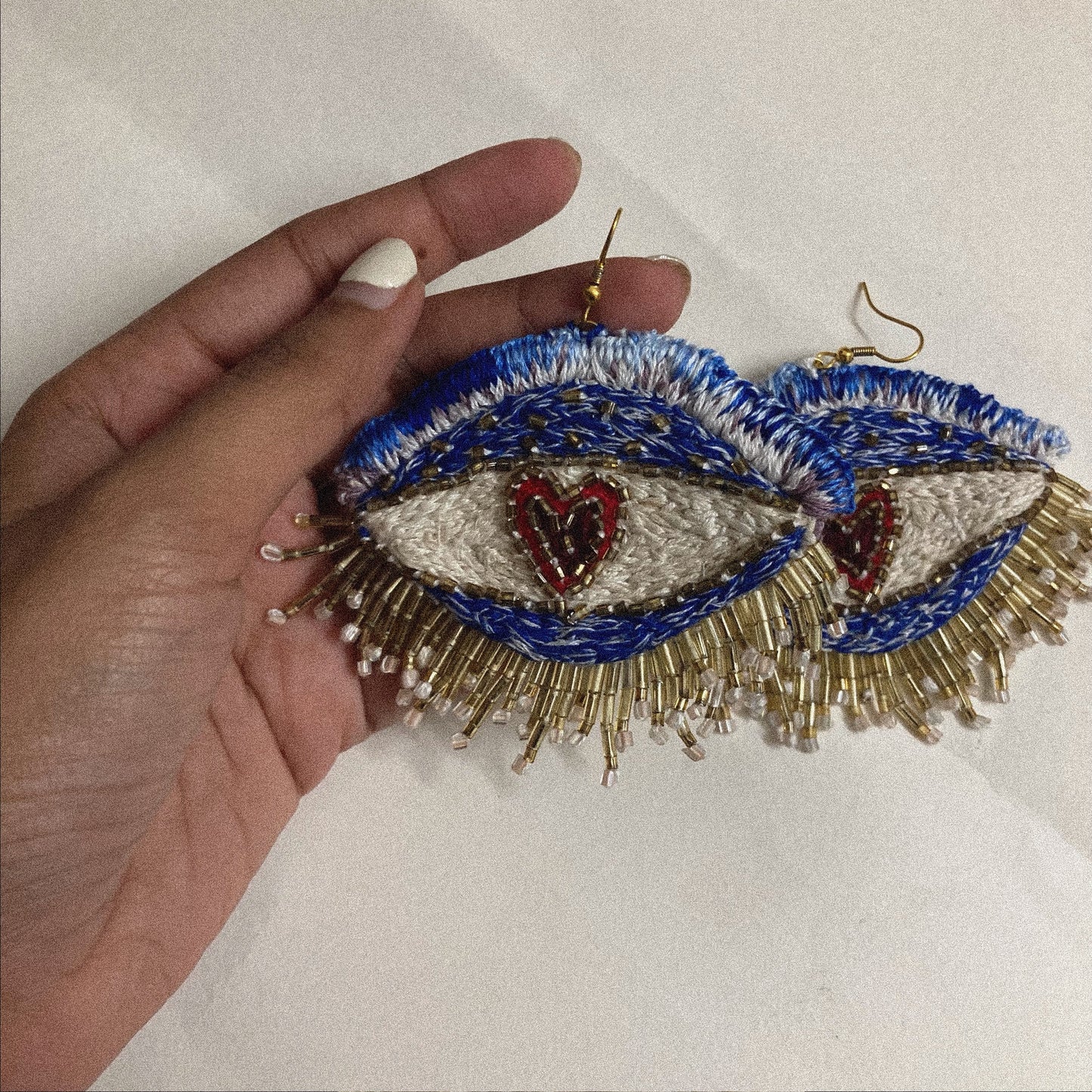 Big Blue Eye Earrings