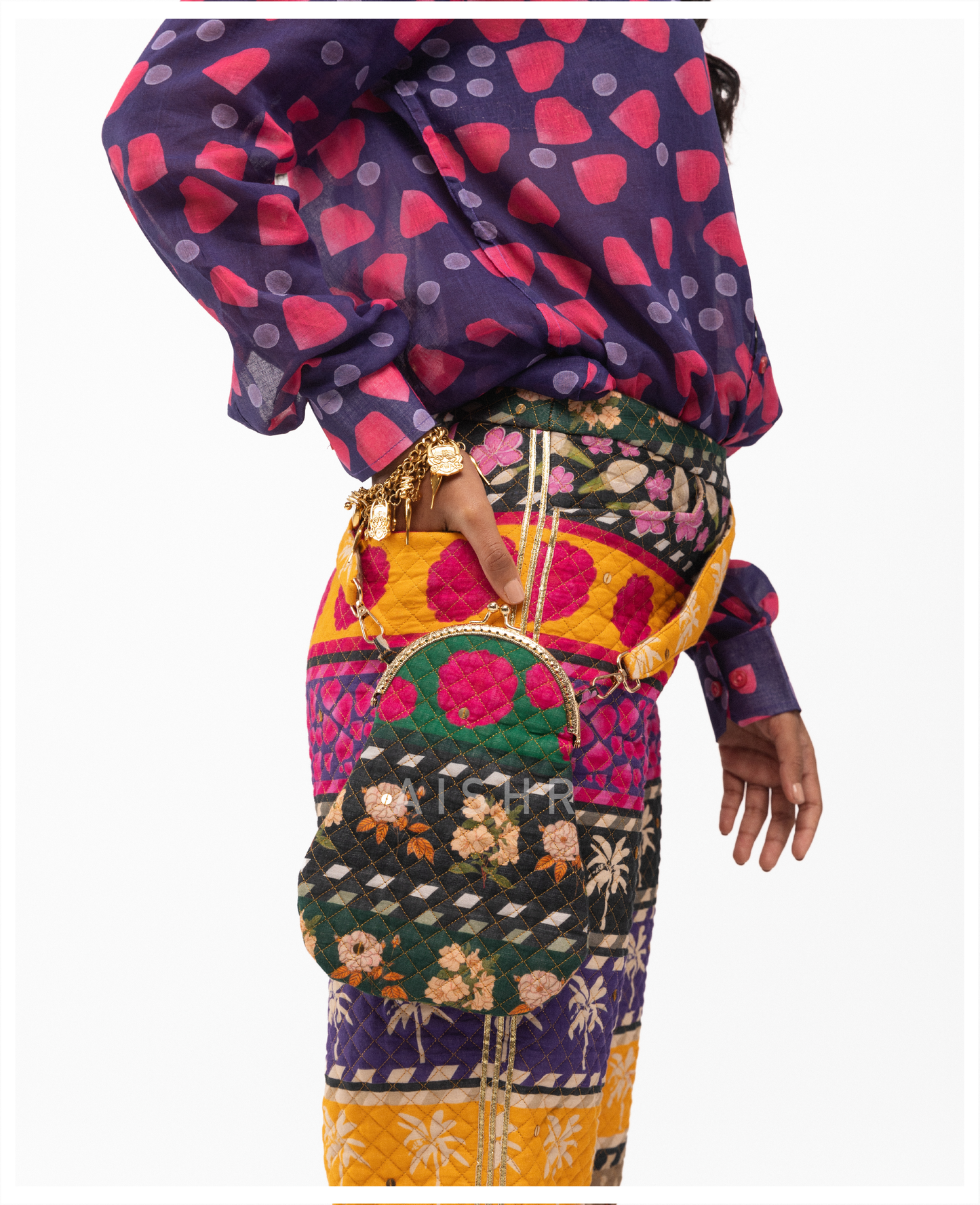 Ooty Roja Shirt with Power Quilted Pants and Power Quilted Vest Set