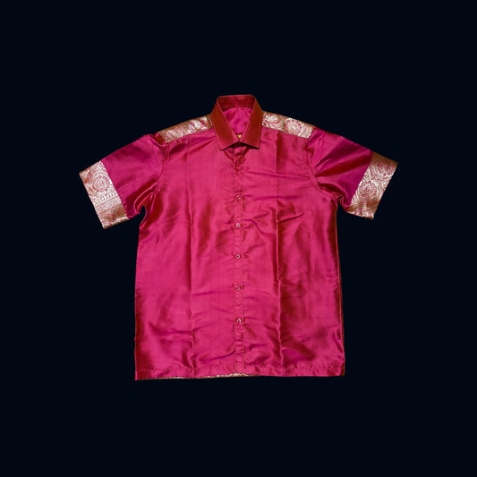 Pink Brocade Shirt