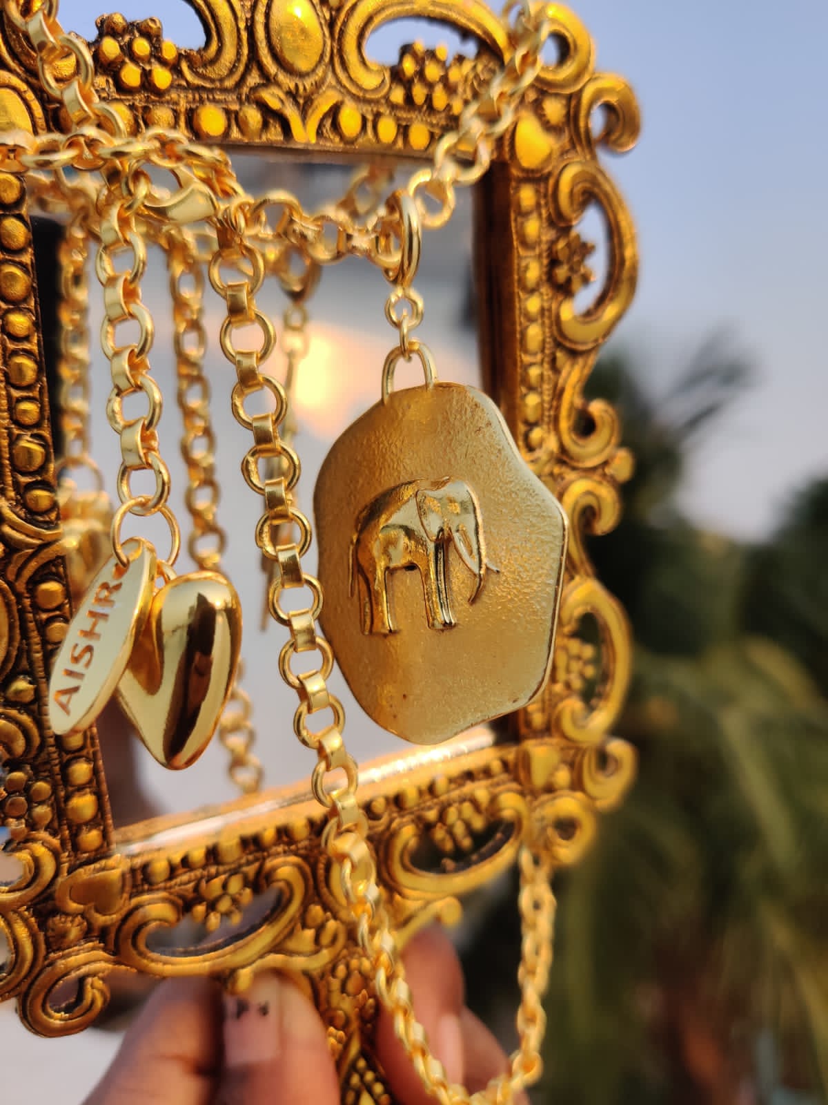 Ganesha and Elephant Pendant