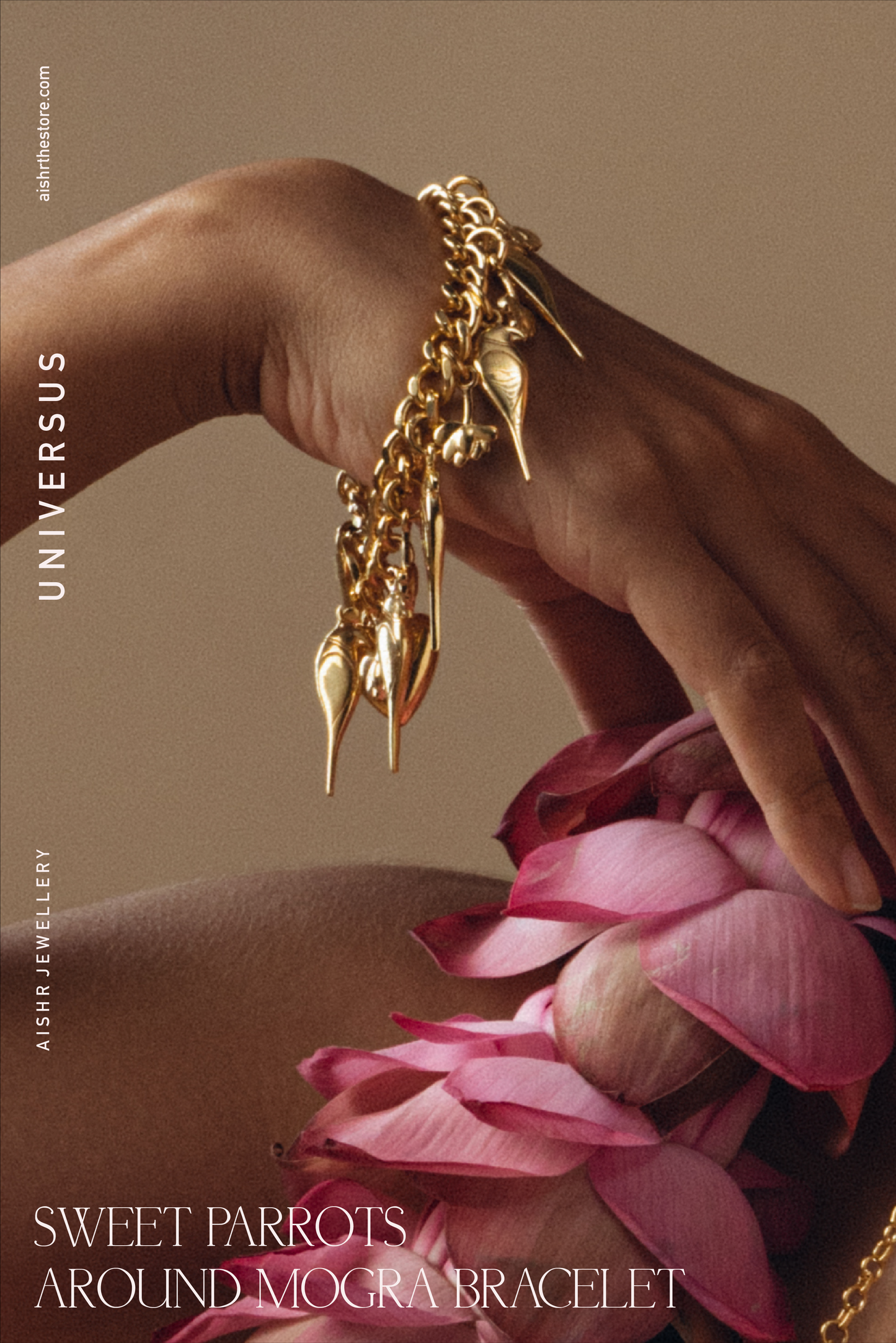 Sweet Parrots Around Mogra Bracelet