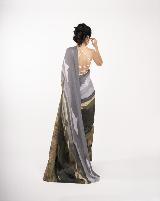 Green Land Saree
