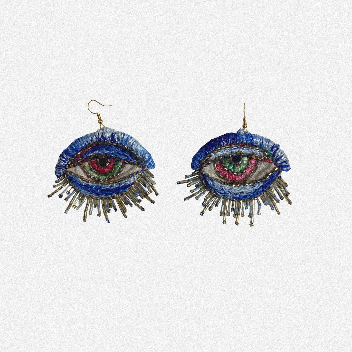 Blue Ice Eye Earrings