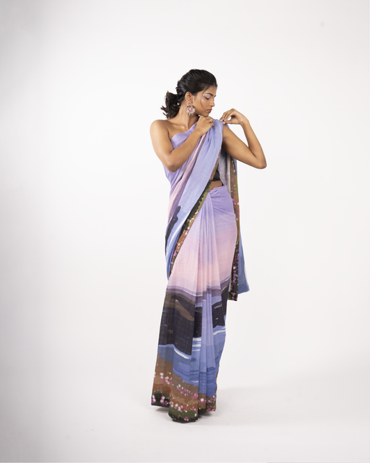 Sky Land Saree